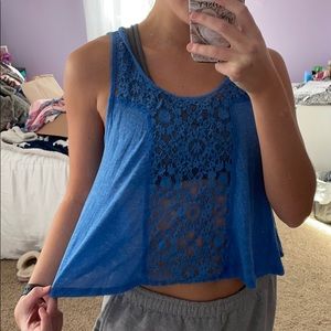 Lace detailed tank M